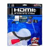 002) Cabo Hdmi 2.0 4k Ultra Hd 3d 19 Pinos 2 Metros002