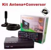 003 Kit Conversor Digital Tv Antena Interna Externa Cabo 4,0mt