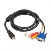 uper Cabo Hdmi M / Vga M + 3xrca M 1,5 Metros R