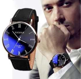 elógio Luxo Masculino Geneva Pulso Social Pulseira Couro